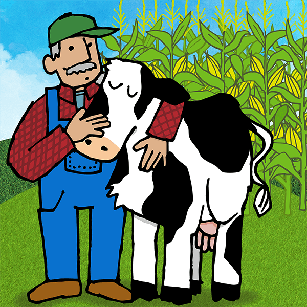 Icono de agricultura regenerativa y bienestar animal